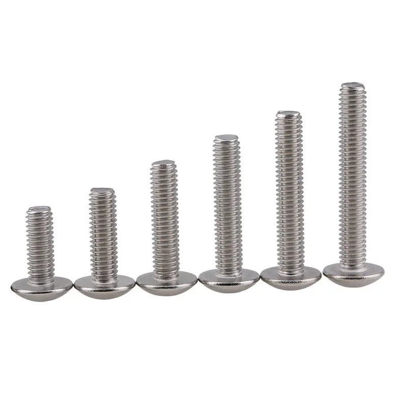 

[M3-M6] 316 Stainless Steel Large Flat Head Machine Thread Cross Groove Large Flat Head Machine Screw Mushroom Head Screw