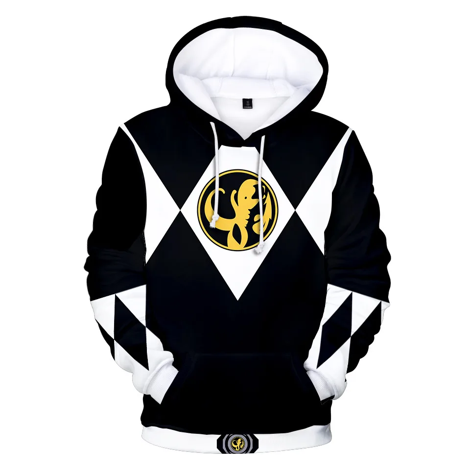 Hot Sales Autumn Winter Sweatshirts Mighty Morphin 3D Digital Printing Hoodies Men Kids Fashion Streetwear Hoodie Casual Jacket