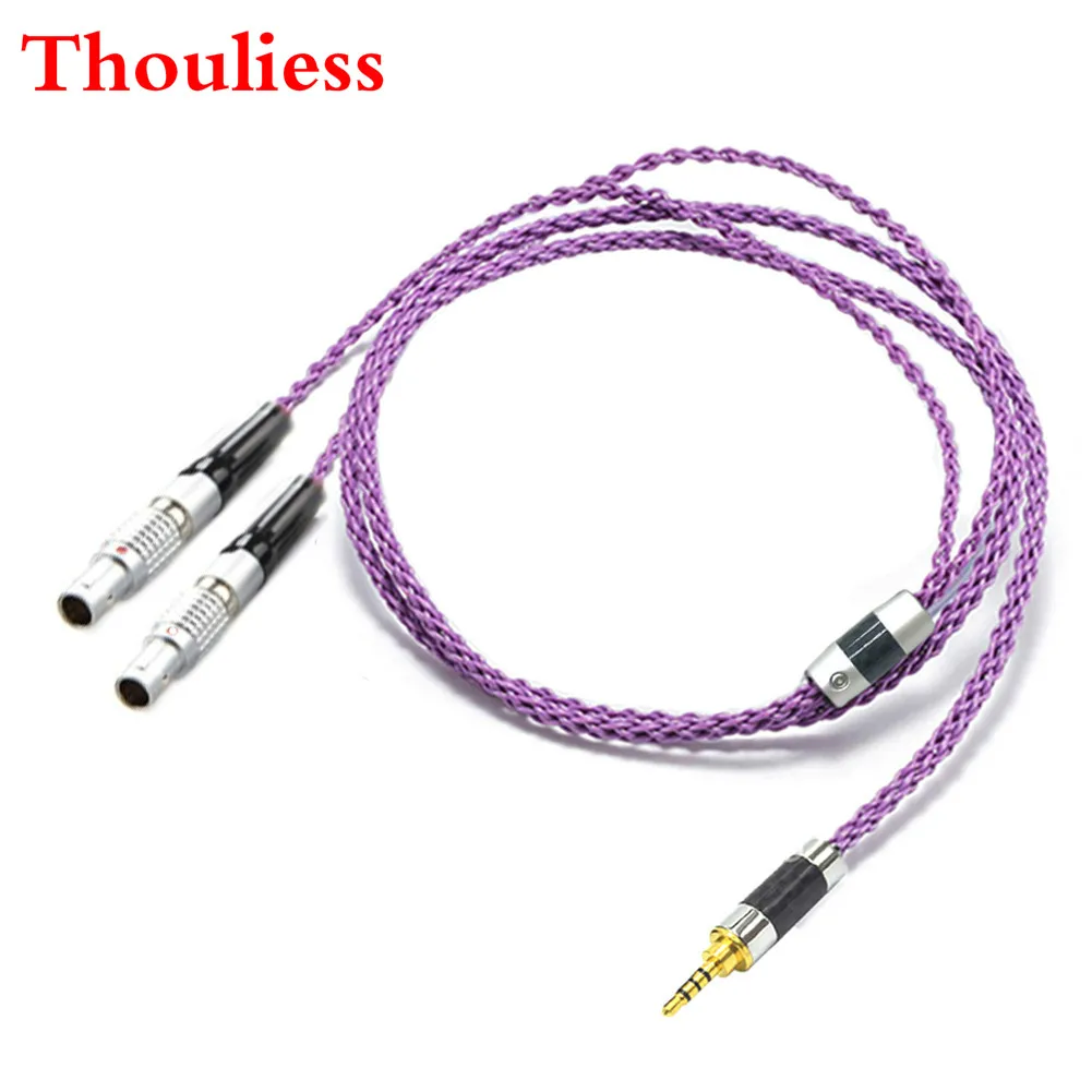 

Thouliess Hi-end 8 Cores 7N OCC Silver Plated Headphones Replacement Cable Upgrade Cable for Focal Utopia ELEAR Headphones