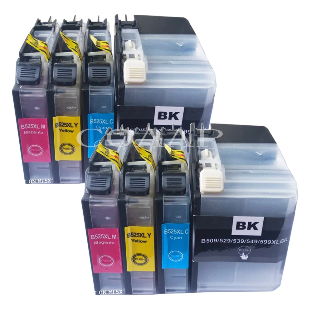 Compatible con Brother LC-529XL LC-525XL cartucho de tinta adecuado para impresora Brother DCP-J100 DCP-J105 MFC-J200 LC529 LC525