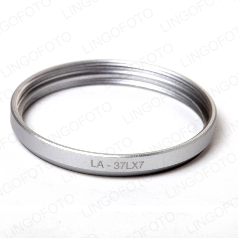 Anillo adaptador de filtro de lente de 37mm, LA-37LX7 plateado para Panasonic DMC-LX7, reemplaza a DMW-FA1