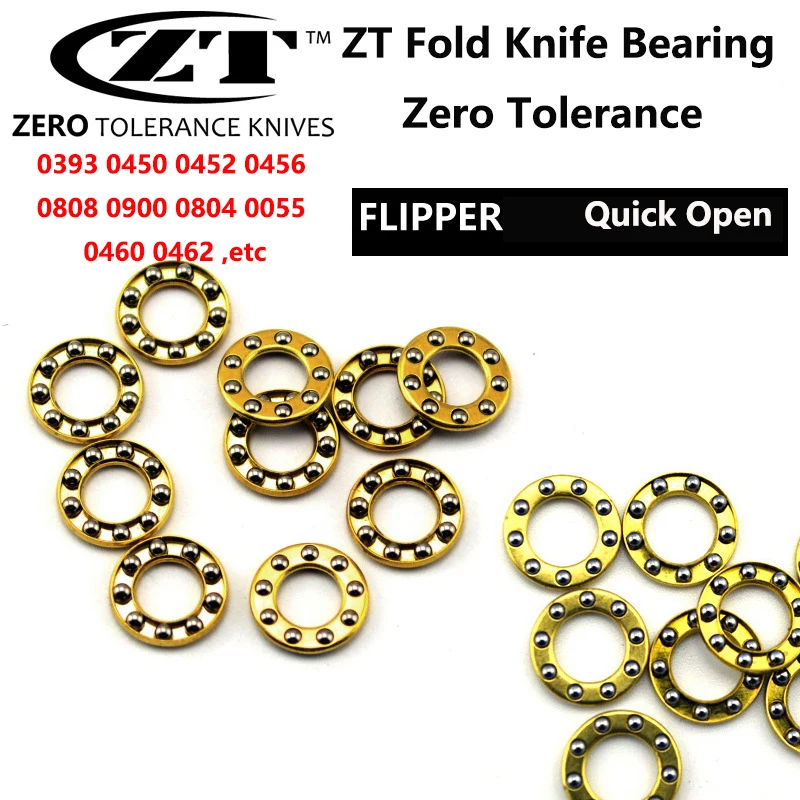 

1 piece Folding Knife Bearing for Zero Tolerance ZT 0393 0450 0460 0808 Brass Frame Stainless Steel Ball DIY Making Repair Shim