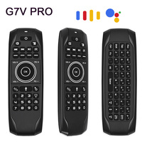 Newest G7V PRO Backlit Voice Gyroscope Wireless Air Mouse with Russian English keyboard 2.4G Smart Voice Remote Control