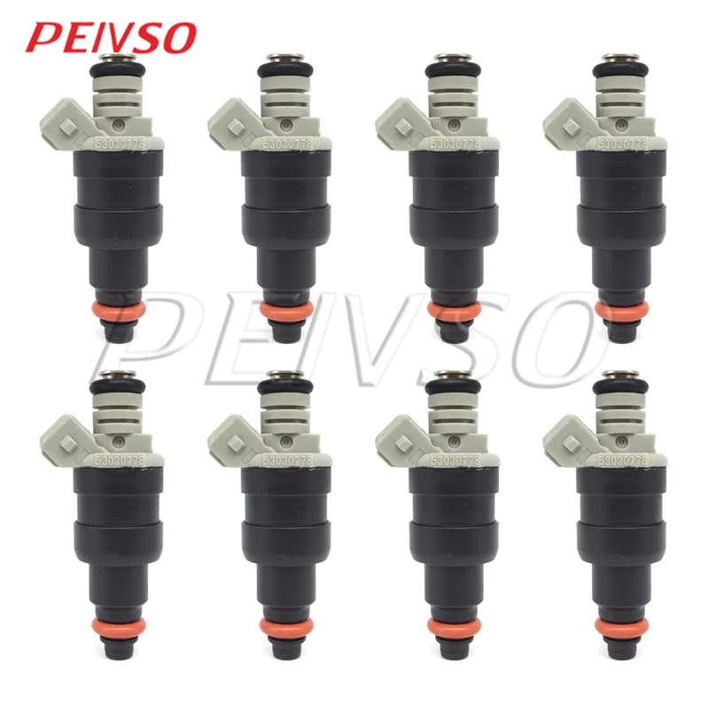 

PEIVSO 8pc 53030778 53030778AB RL030778AB FJ682 Fuel Injector For DODGE&JEEP B1500 / B2500 / B3500 / GRAND CHEROKEE 5.2L 5.9L V8