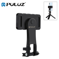 PULUZ 360 Degree Rotating Horizontal Vertical Shooting Phone ABS Clamp Holder c For iPhone/Galaxy/Huawei/Xiaomi/HTC/Google