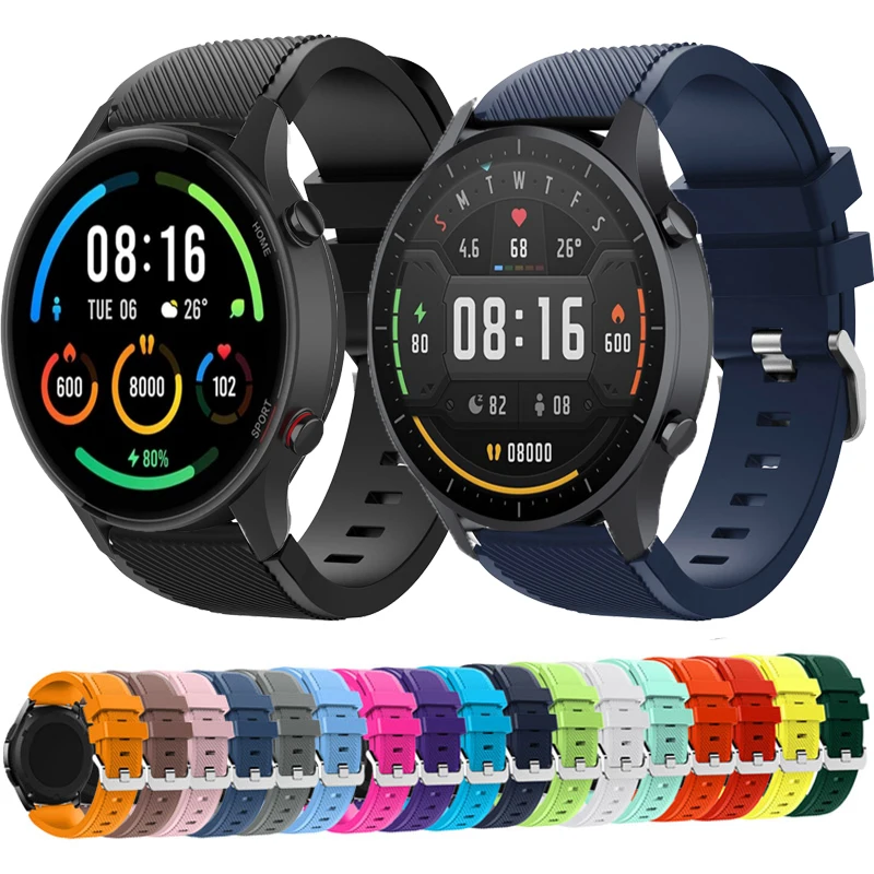 22mm Watchband Silicone Wristband For Xiaomi MI Watch Color Strap Bracelet For Xiaomi Smart Mi Watch Color sports edition correa