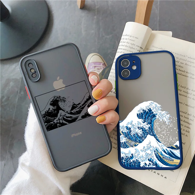 Blue Wave Phone Case For Coque iphone 14 12 11 13 15 Pro Max 7 8 6s Plus surf ocean Cover For Funda iphone X XR XS Max SE2020