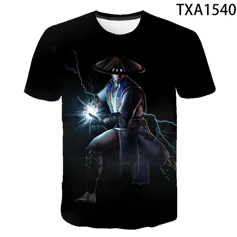 New Summer Style Mortal Kombat 3D Print T Shirt Men Women Tops Fashion Short Sleeve T-shirt Streetwear Cool Boy Girl Game MK Tee