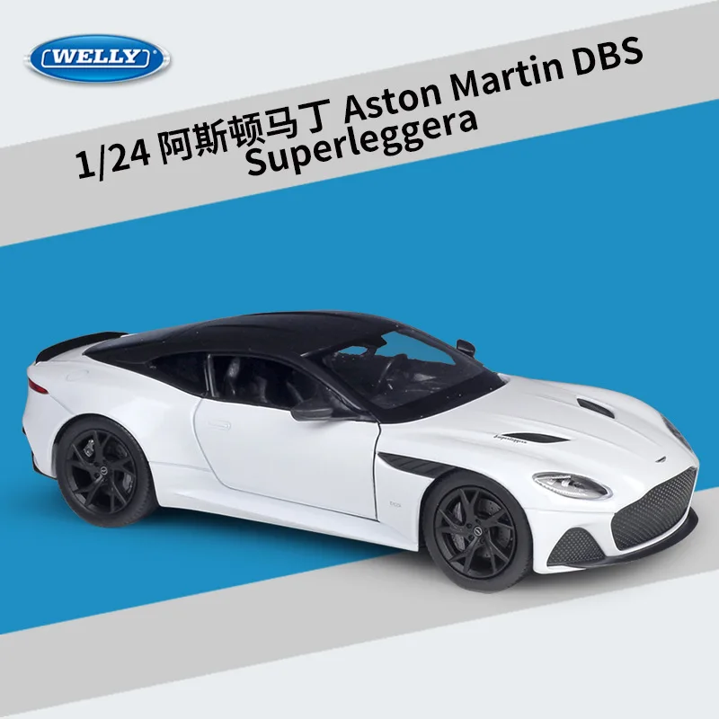 Welly 1:24 Aston Martion DBS Superleggera Static Die Cast Vehicles Collectible Model Car Toys