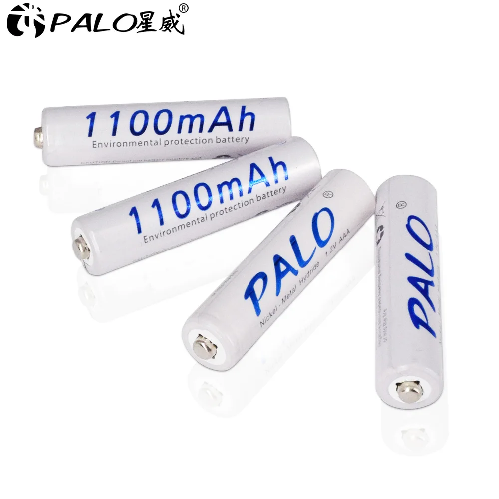 PALO 100% oryginalny 1.2V akumulatory AAA 1100mAh Ni-MH AAA akumulator do latarki aparat zabawka samochód