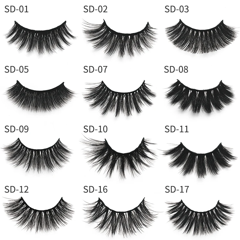 Top Makeup Mink False Eyelashes Super Soft Lashes Thick Volume Faux Cils Natural Eye Lahses Long Cross Reusable Eyelashes