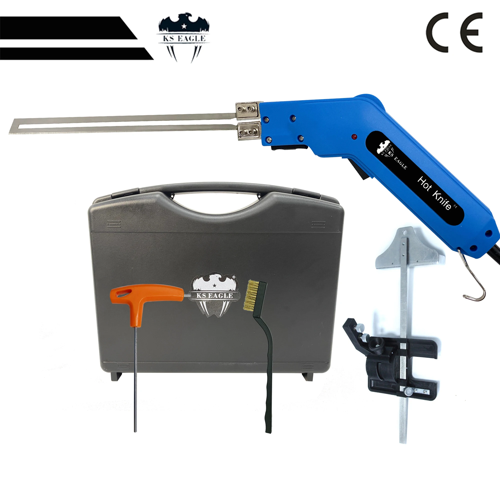 Ks eagle kit de ferramentas elétricas para corte de espuma, com lâminas e acessórios, 200w, 110v, cortador de isopor