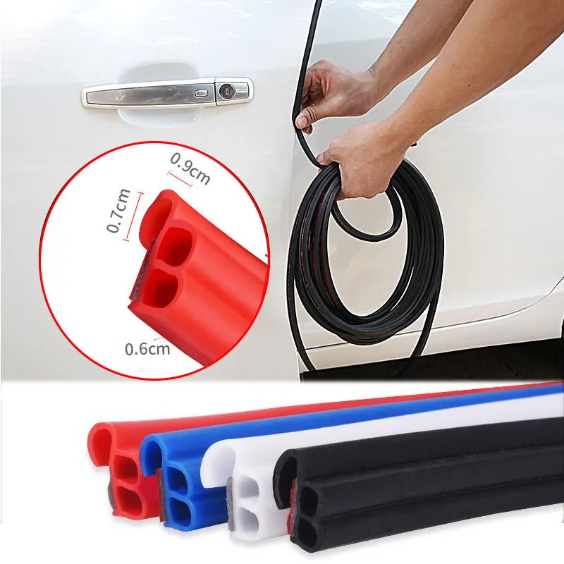 

Car Styling BJ Type Car Door Seal Noise Insulation Tap 10M Weatherstrip Sealing Rubber Strip Trim Seals Sticker авто аксессуары