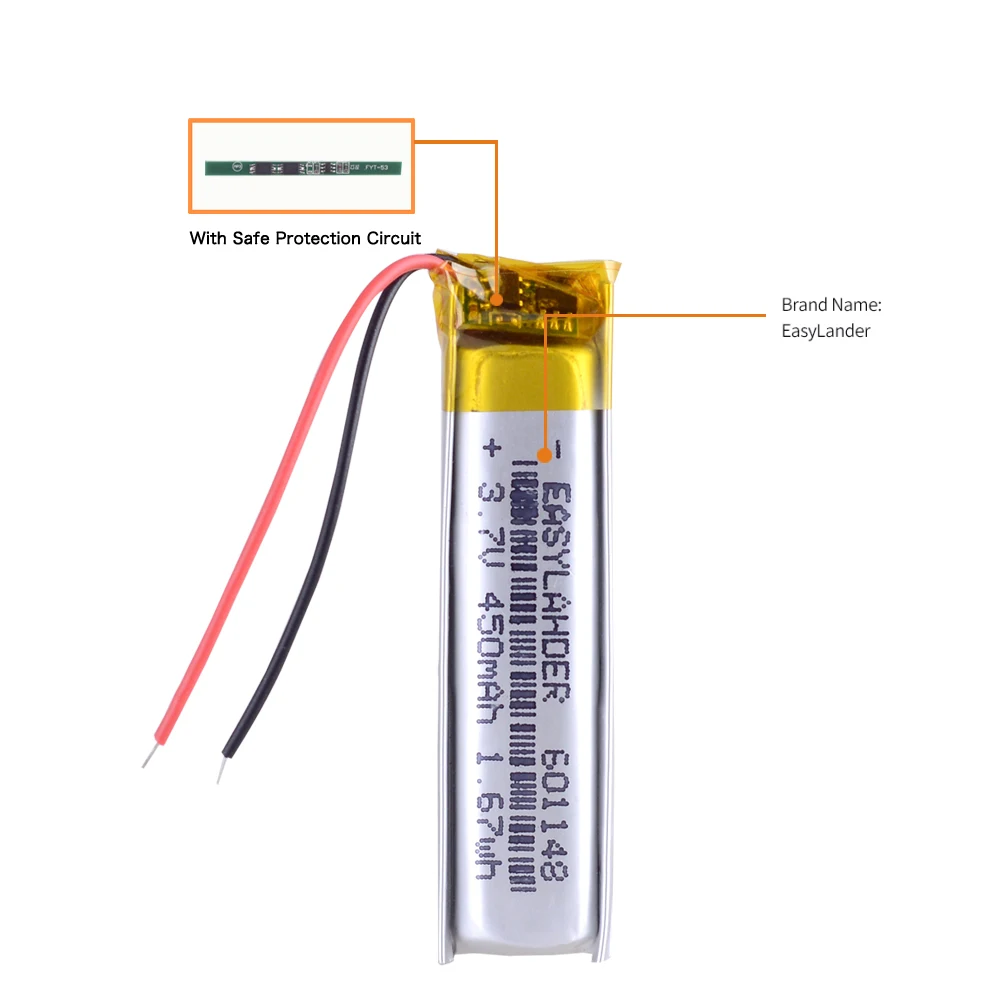 601148 3.7V 450MAH akumulator litowo-polimerowy rat9 R.A.T 9 bateria zastępcza 601250 601150