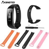 AKBNSTED For Huawei Honor Band 3 Smart Bracelet Replacement Watch Band For Honor Band 3 Colorful Soft Silicone Watch Strap