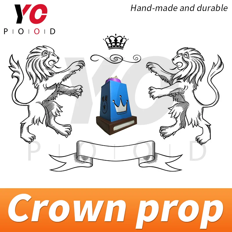 Crown stand prop put the crown on the groove of stand to unlock escape room game props adventure game