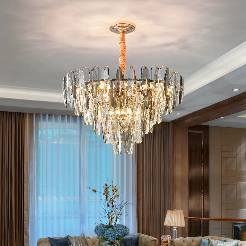 Postmodern Crystal Chandelier Dining Room Light Nordic Living Room Bedroom Hanging Lamps Luxurious Chandelier Gorgeous