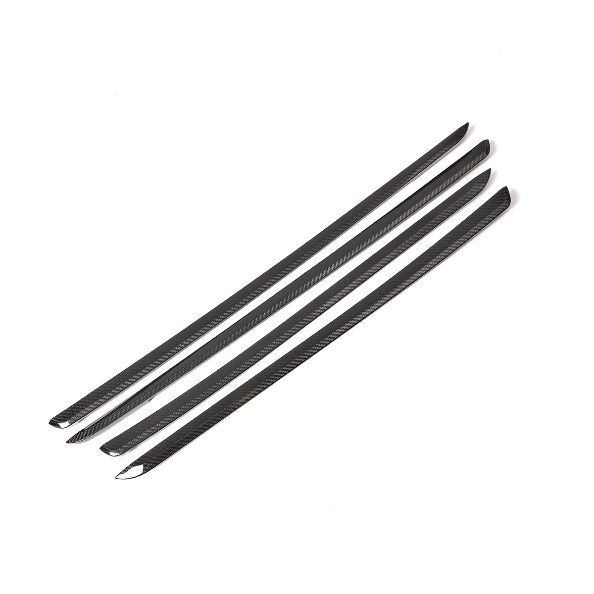 For BMW 3 Series GT 2013-2018 F34 real carbon fiber door trim strip 4-piece set of car modification accessories