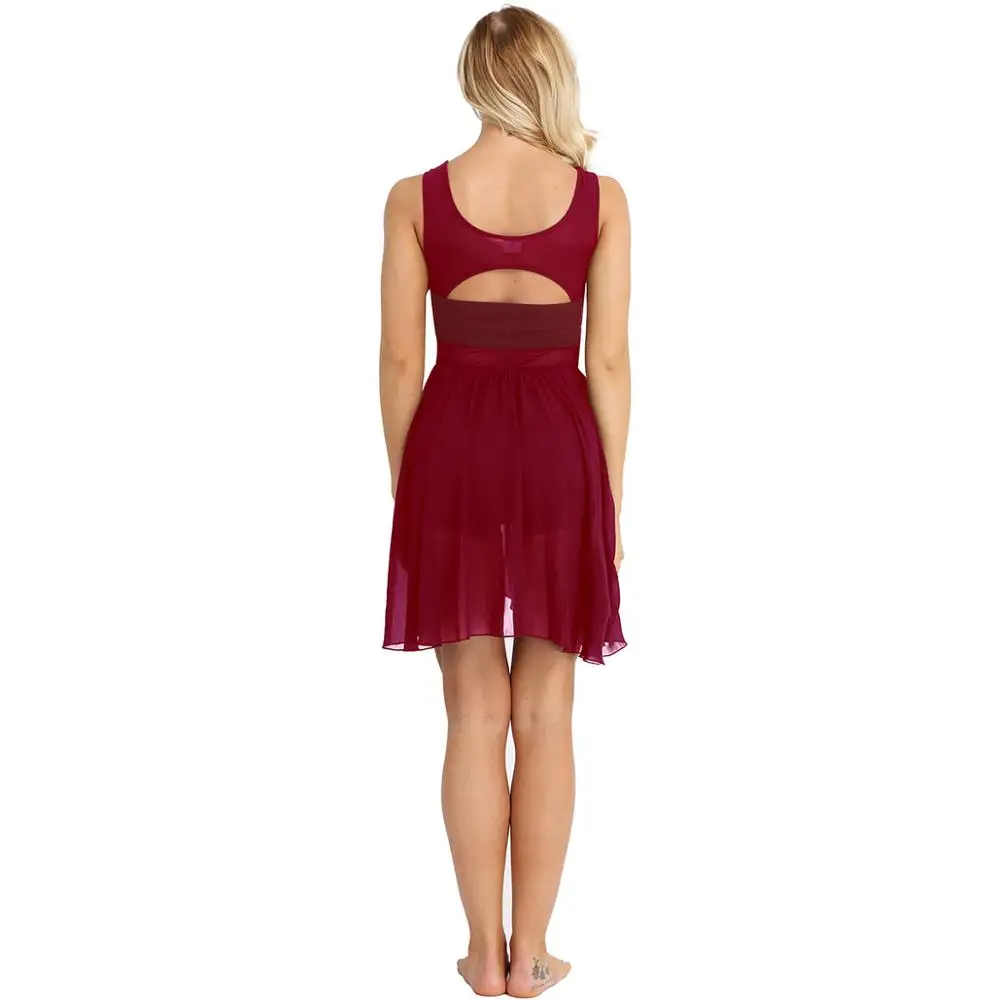 Robe de Ballet asymétrique pour femmes adultes, tenue de léotard de gymnastique pour la danse lyrique, Costume de ballerine