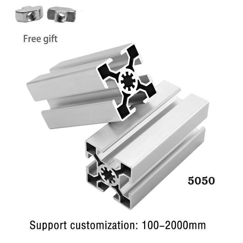 

1 шт. 5050-10 алюминиевый профиль ЕС 10 мм Слот с линейной рейкой DIY 3D принтер CNC экструзия европейского стандарта анодированный 500 мм 600 мм