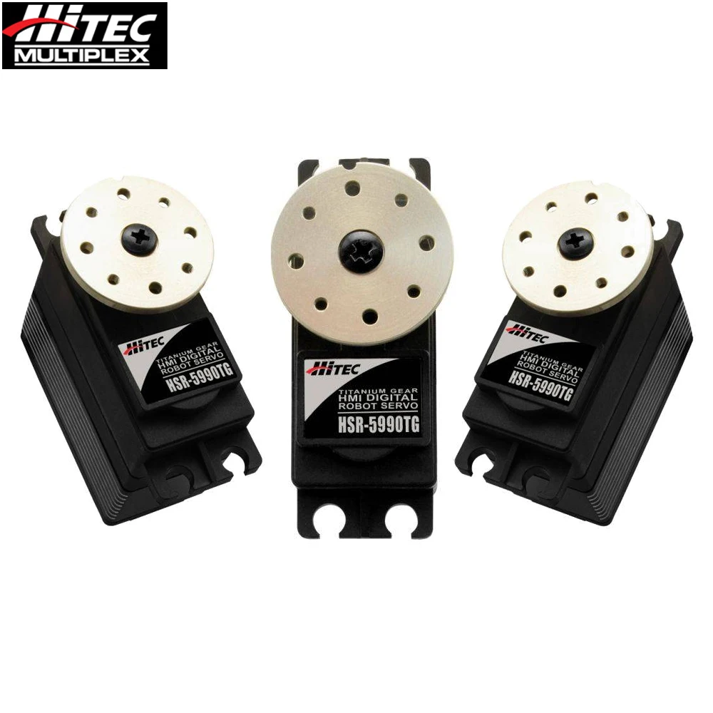 Hitec HSR-5990TG HSR5990TG 6V-7.4V Coreless Titanium Gear Servo Digital Para Robô DIY Servo Acessórios