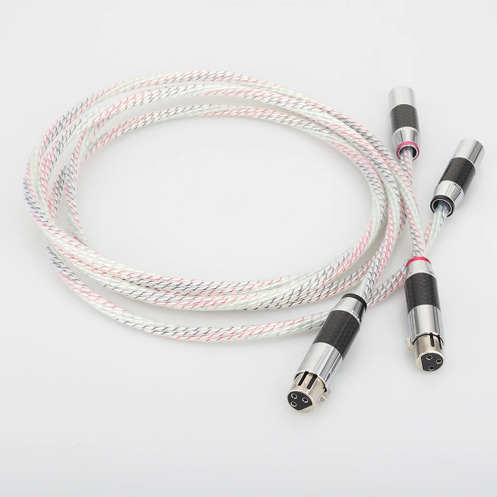 Nordost Valhalla Series XLR Balanced Interconnect Cable With Carbon Fiber XLR Plug 3Pin Male to Female Audio Balanced Cord Cable