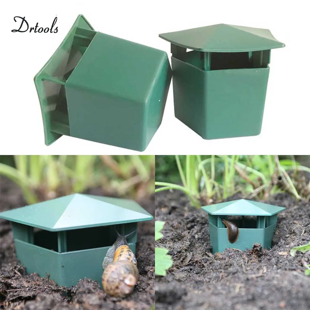 Plastic Farm Protector House Otter Eco Friendly Cage Cleared Catcher Box Planarian Snail Insect Trap Reptile Slug Gardening Tool