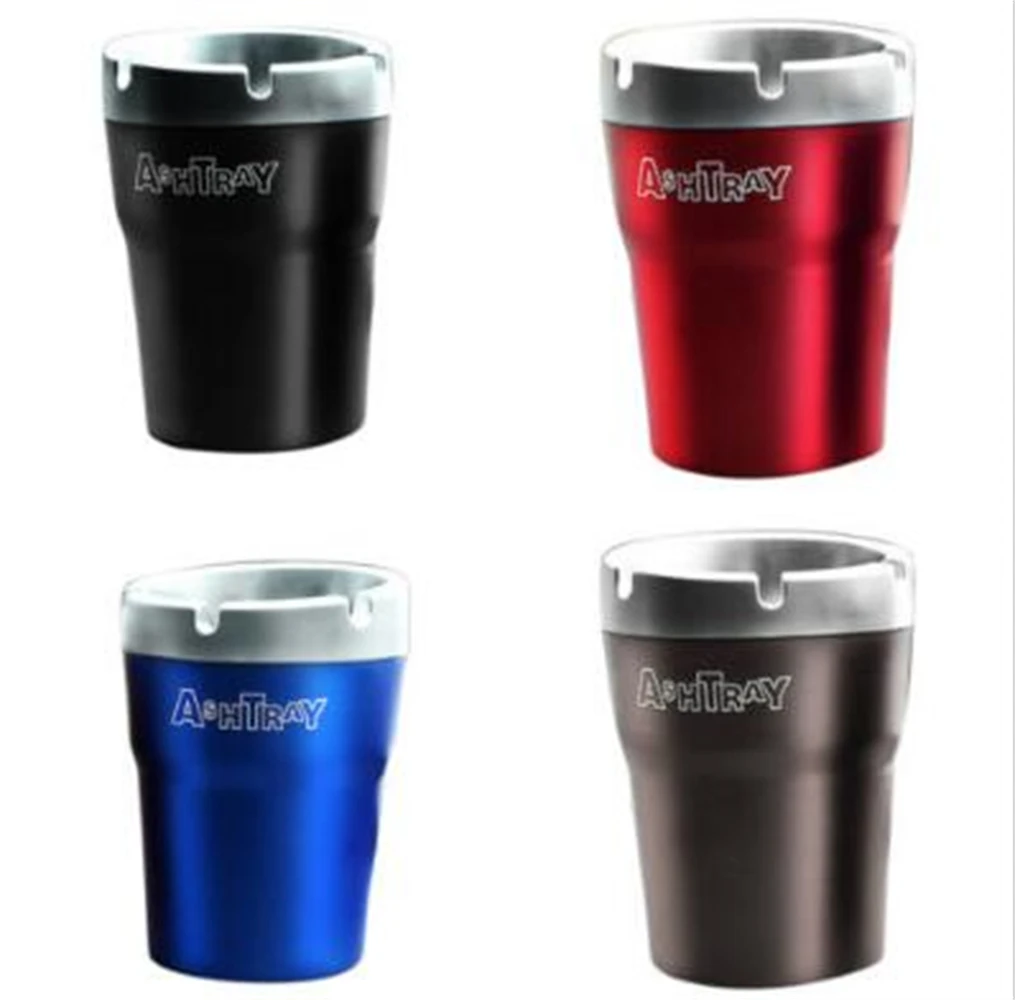 

Portable Car LED Light Ashtray Auto Travel Cigarette Ash Holder Cup
