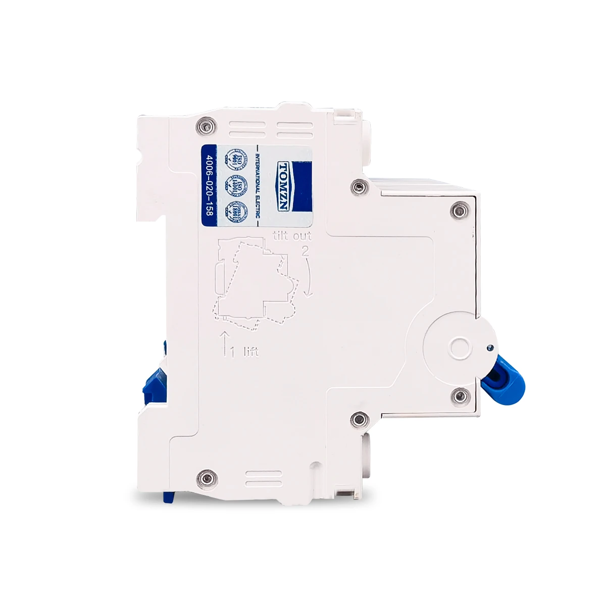 TOMZN 2P+2P MTS  AC Dual power Manual transfer switch Circuit breaker MCB 50Hz/60Hz