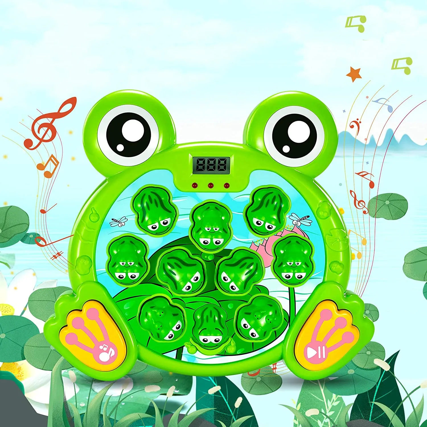 Interactieve Whack A Frogs Game Vroege Ontwikkeling Speelgoed Leuk Cadeau Voor Leeftijd 2,3, 4, 5, 6 Jaar Oud Kinderen, Jongens, Meisjes, Baby Speelgoed