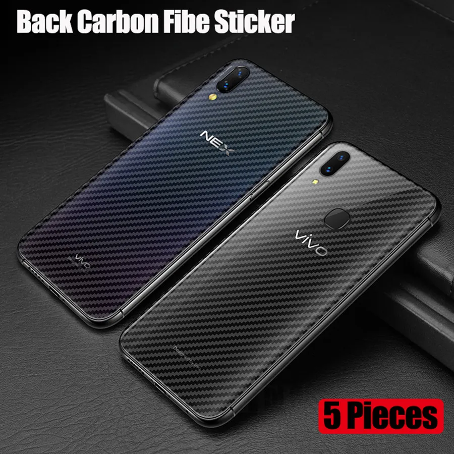 

5Pcs 9D Guard Carbon Back Fiber Sticker Film For vivo V17 Neo V 17 V17Neo Y91C Y91i Y91 Y11 Y12 Y15 Y19 2019 Screen Protector