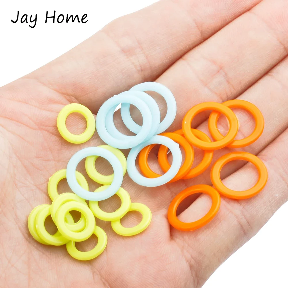 20-100Pcs Plastic Stitch Markers Rings Sewing Crochet Knitting Marker Ring Knitting Needle Clip Marking Circles Sewing Tools