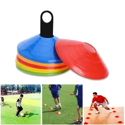 15pcs/25pcs Agility Disc Cone Set Multi Sport Training Space Cones With Plastic Stand Holder Soccer Football Drills Field Marker