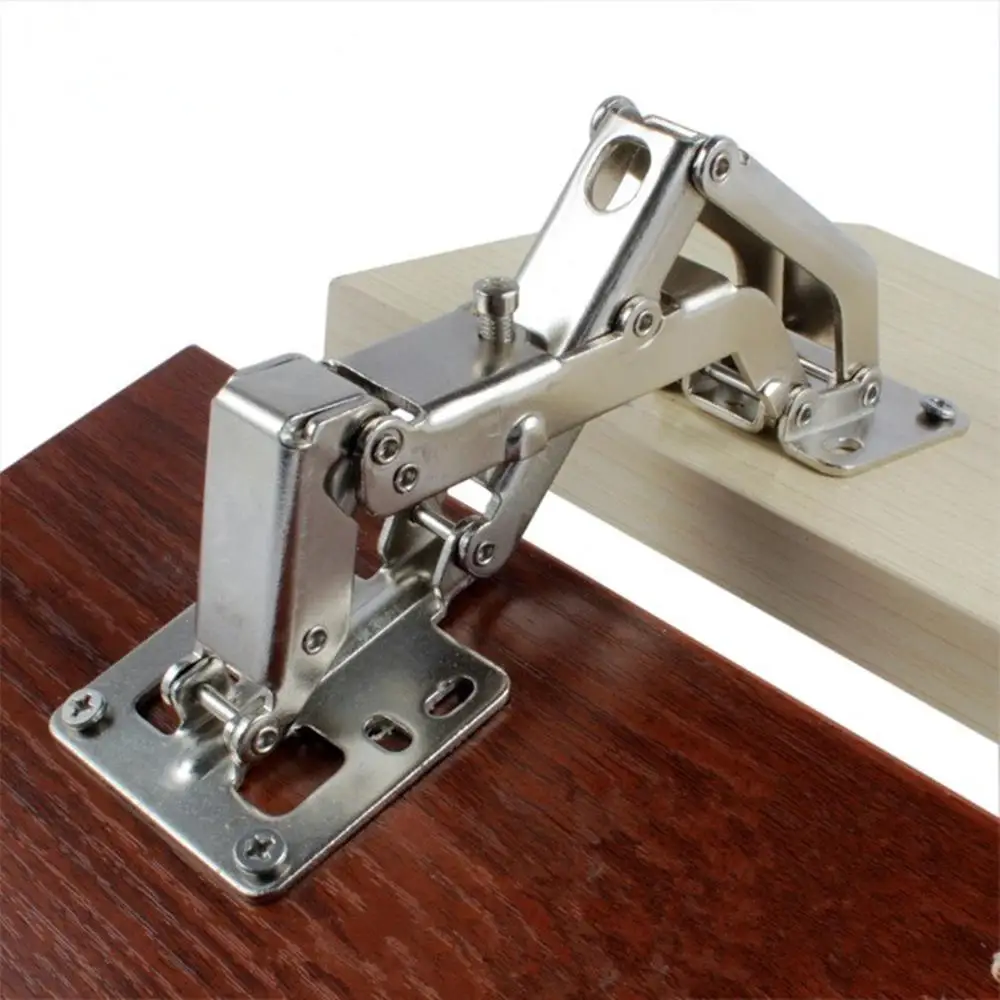 1Pcs Large angle large hinge 170 degree shaped hinge Free opening thick door hinge