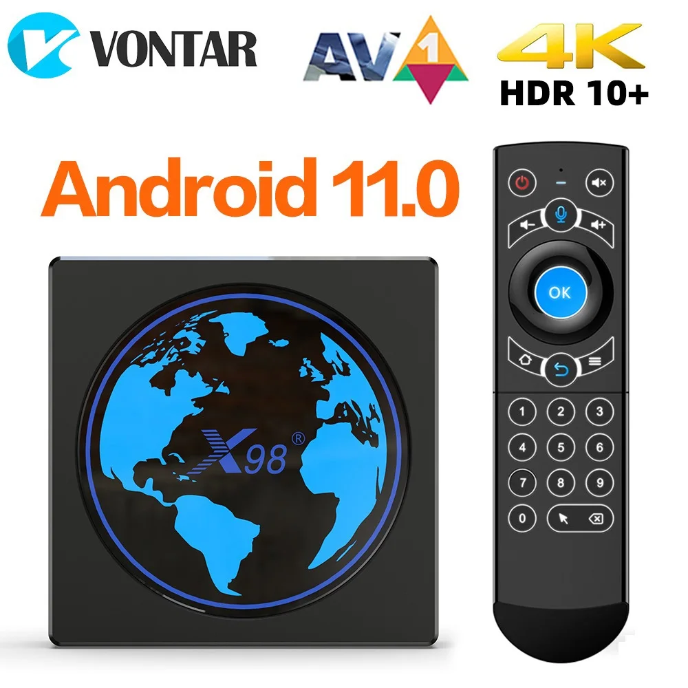 

X98 Mini TV Box Android 11 Amlogic S905W2 4G 64GB Support H.265 AV1 Wifi Youtube Media Player 4GB 32GB Set Top Box X98mini