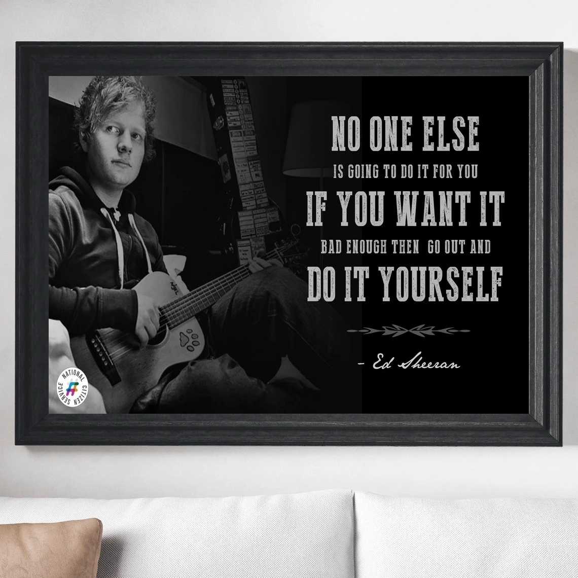 Ed Sheeran Poster Star Music Album Print Canvas Poster Home Decoration Wall Painting (No Frame)