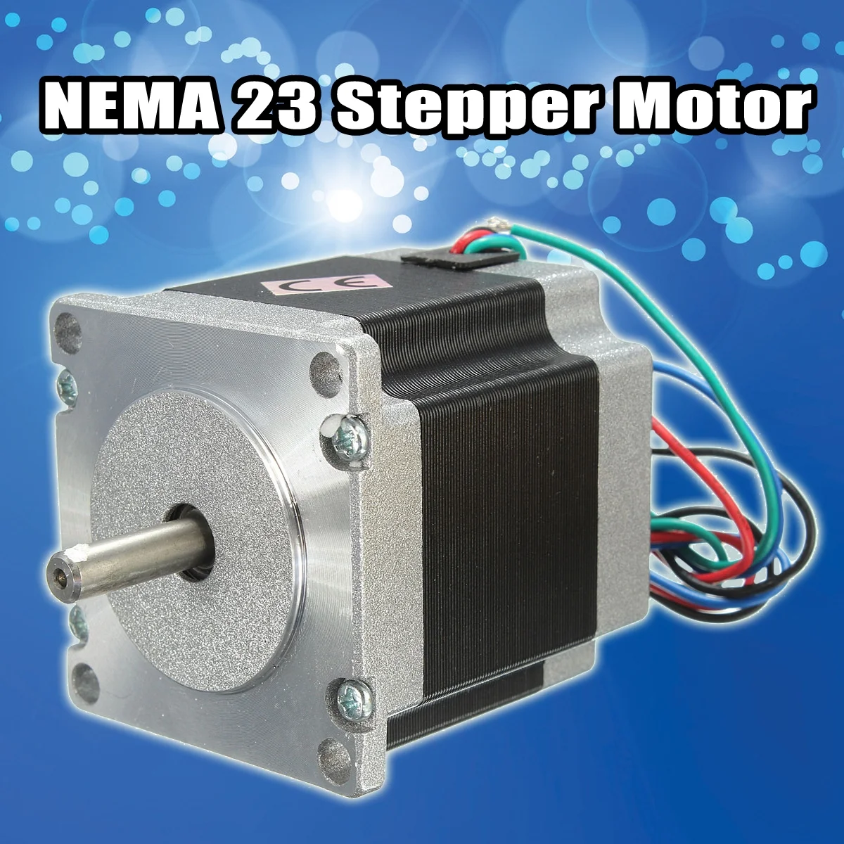 24V Nema 23 Stepper Motor Single Shaft 12.6Kg/cm 1.8Degree 4Leads 56mm 4 Channel