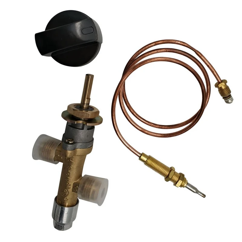 Propane Lpg Gas Fire Pit Control Safety Valve Flame Failure Device Gas Heater Valve with Thermocouple and Knob