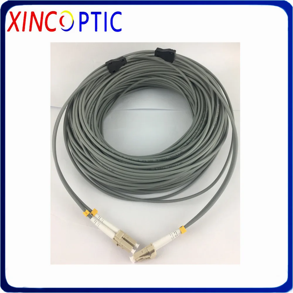 200mtr 2core Multimode Armored Patch Cord 2 cores 200M MM 50/125 OM1 OM2 ST SC LC FC 2 fiber Optical Fiber Jumper Cable