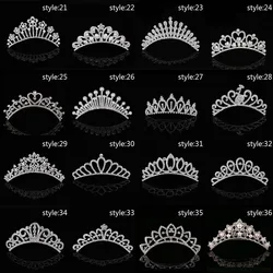 Women Crystal Tiaras and Crowns Headband Kid Girls Bridal  Wedding Party Accessiories Crowns Princess Hair Jewelry Headdress