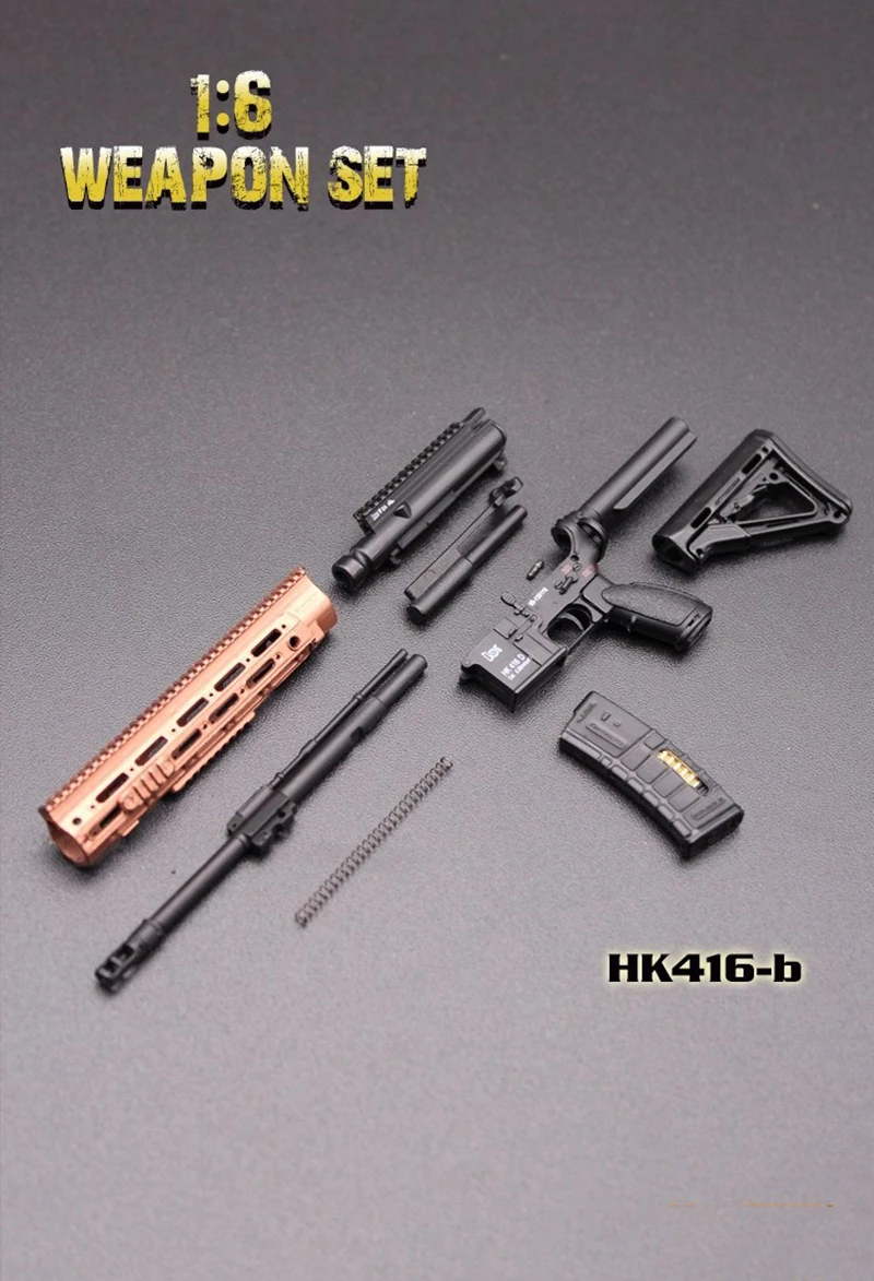 Mini Times Toys 16cm 1/6 Scale Figure accessori per modelli di armi HK416 e M4 Series Gun Model Toys For 12 "Army Solider Action