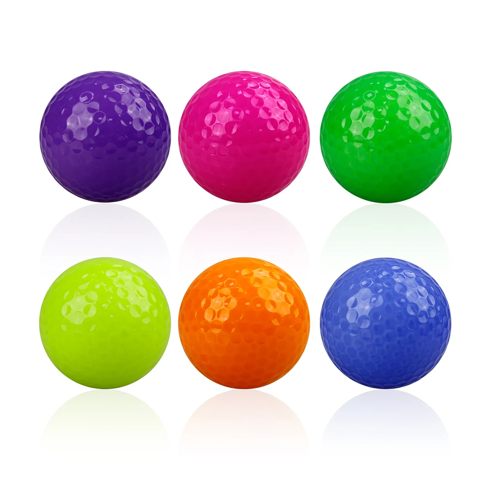 1 Pcs Mini Novelty Color Golf Training Balls Gift