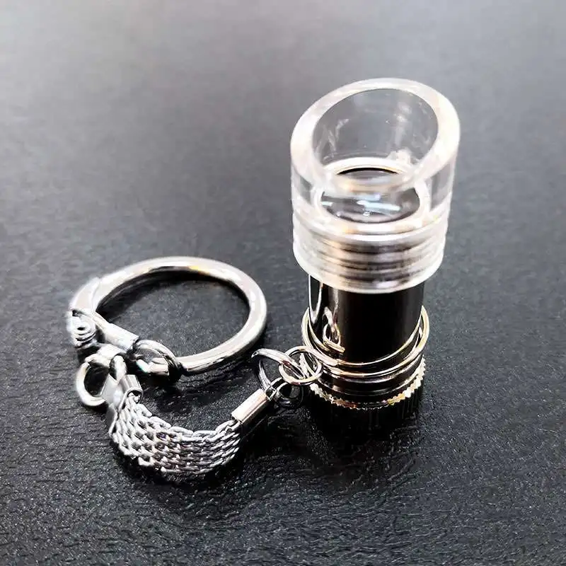 SHINWA Penguin Magnifier Glass Q Super Mini High Rate 10mm 15 times 75543 with Keychain Nice Gift Accessory 1PCS