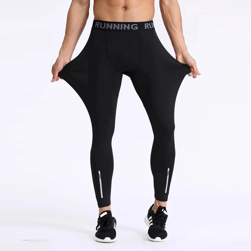 

Men Compression Tight Leggings Running Sports Male Gym Fitness Jogging Pants Quick Dry Trousers Workout Training Yoga Bottoms