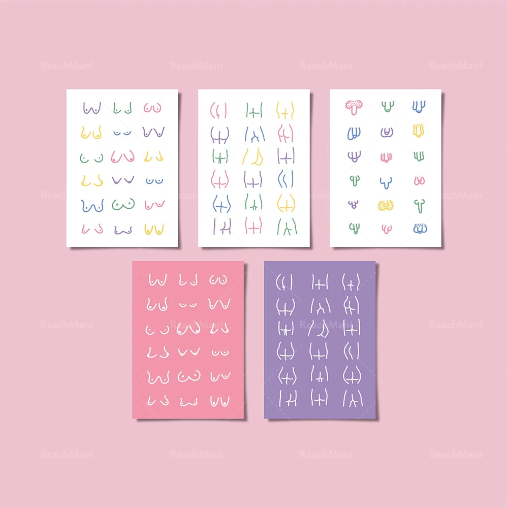 

Boobs and Willis's nude poster 5-piece set | Available separately |