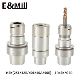 HSK25E HSK32E HSK40E HSK50E HSK50A ER11 ER16 ER20 ER25 SK10 SK16 Tool Holder Stainless Steel Anti-rust HSK ER SK Tool Holder