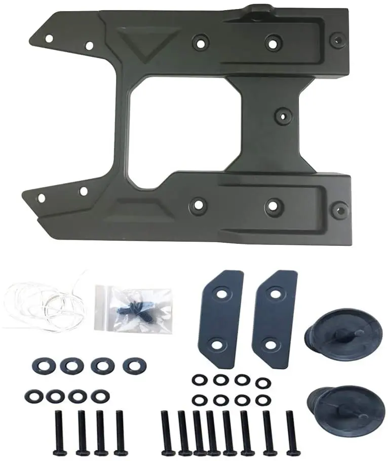 Spare Tire Carrier Mounting Bracket and Tailgate Hinge Reinforcement Kits Oversized for 2018-2019 Jeep JL Wrangler