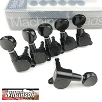 Wilkinson-afinador de cabezales de máquina de guitarra eléctrica WJN-05, Mini sintonizador ovalado para ST TL Tele, clavijas de afinación negras, con embalaje