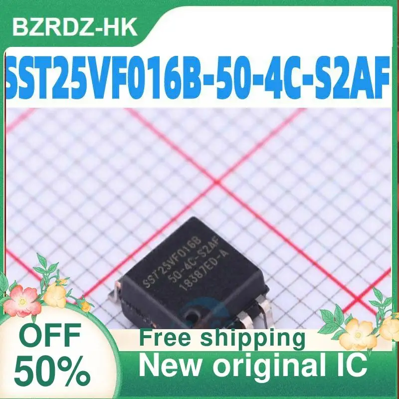 10PCS SST25VF016B-50-4C-S2AF SST25VF016B SOP8 16MB 50MHZ New original IC