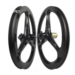 16 inch 349 DB Tri-spoke Carbon Wheelset 16